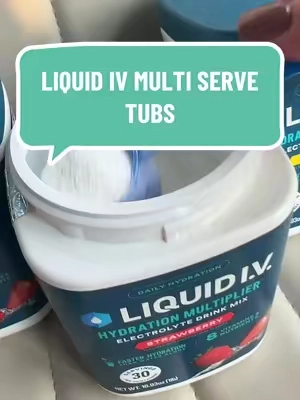 ⚠️ these tubs are a better value than the sticks 🙌 @Liquid I.V. #electrolytes #hydration 
