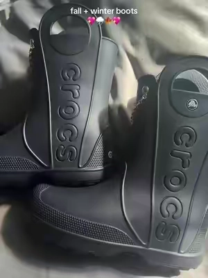 Love these rainboots SO much #rainboots #crocs #crocsrainboots #crocshandleitrainboots #fallboots 