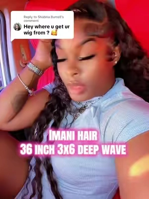 Replying to @Shabria Burrell #wiginfluencer #imanihair #deepwavehair #responsevideo 