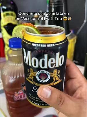 Convierte tu lata en un Vaso 😎🍻 #drinks #cerveza #michelada 