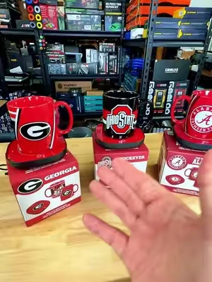 Uncanny Brands NCAA Coffee Mug with Mug Warmer #coffeecup #CollegeFootball #RoysRealReviews 