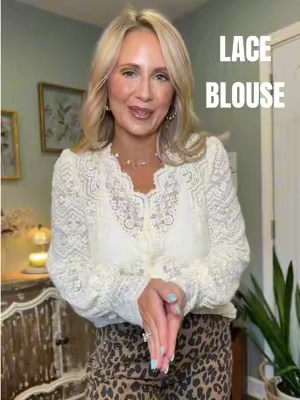#laceblouse #lacetop #falloutfitinspo #blouseoutfit #tiktokshopcreatorpicks  