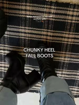 Don't wait until they're gone 🍂 #chunkyboots #fallfashion #darkaesthetic 