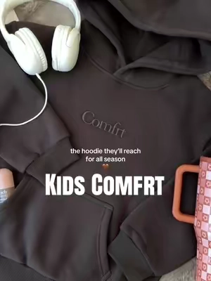 @Comfrt The cozy everyday hoodie they’ll reach for all season 🤎 #Comfrt #comfrtkids #BacktoSchool #TikTokshopbacktoschool 