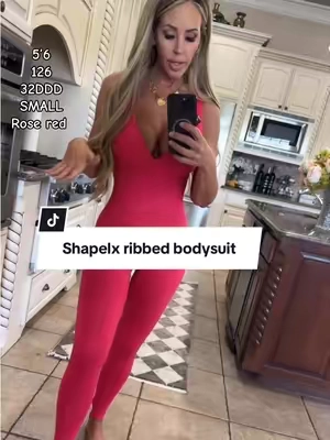 The deep V jumpsuit that snatches, smooths, and supports in all the right places. SHAPELLX shapewear meets everyday confidence. #SHAPELLX #ShapewearJumpsuit #BodySculpting #DeepVJumpsuit #TikTokShopFashion