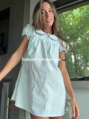 i got a size 4 🫶🏼 #fyp #churchdress #babydolldress #tiktokshop #dress 
