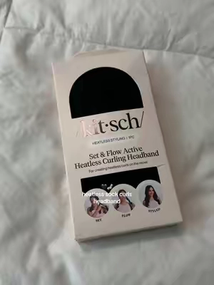 Sock curls have been my go to overnight heatless hair style for YEARS @Kitsch #sockcurls #sockcurls #heatlesscurlsovernight #heatlesshairstyles 