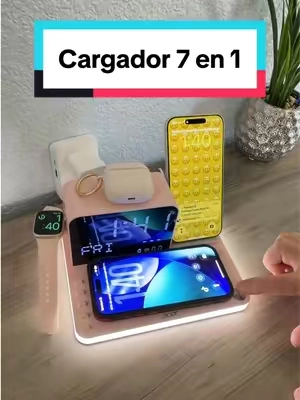 Acer 7 in 1 Wireless Charging Station Charger with Clock, LED Night Light & Temperature Display, USB-A & USB-C, Magnetic MagSafe – for iPhone, Android Phone, Apple Watch & AirPods, Gift summerwins,back to school tiktokshopbacktoschool#TikTokshopbacktoschool #tiktokshopcreatorpicks #phonecharger #wirelesscharger #fastcharger 