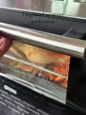 At this point just give this thing my entire kitchen. 😂🙌 This 32-QUART extra large air fryer toaster oven does EVERYTHING—air fries, bakes, toasts, roasts, proofs bread AND you can make an entire rotisserie chicken in it. 🍗🥖 It’s basically a kitchen in a box and I cannot get over how much you can do with ONE appliance. #AirFryer #AirFryerOven #ToasterOven #KitchenMustHaves #KitchenAppliances   