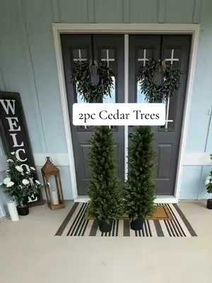 #christmastree #cedartree #porchdecor #homefinds 