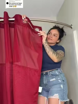 Respuesta a @Darcy Guzman cortina con ganchos y forro para baño 🛁 súper linda una tela espectacular #cortinadebaño #cortinasdebaño #cortinasparabaño #cortinadobleforroparabaño #cortinaparabaño 