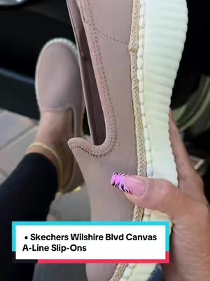 Skechers Wilshire Blvd Canvas A-Line Slip-On shoes ##skechers##sliponshoes##comfyshoes##TikTokshopbacktoschool##BackToSchool