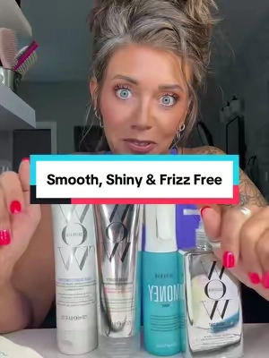 Replying to @Swiftie13_4ever_ Smooth, shiny hair that is going to be humidity resistant! @Color Wow Hair #frizzyhairtips #smoothhair #healthyhair 