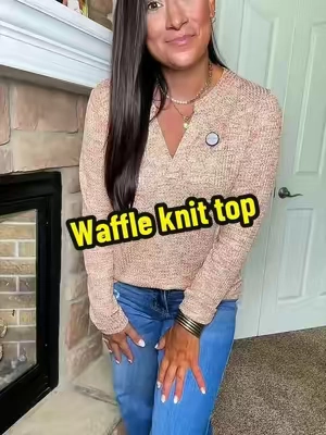 Replying to @juliegriffiths271 so many beautiful colors to choose from with this multicolor waffle knit top! @DOKOTOO-US #waffleknittop #falltop #longsleeve #fallfashiontrends #TikTokshopbacktoschool 