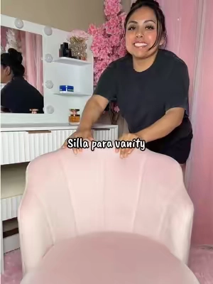 Silla para vanity si te gustó aprovecha porque se agotan súper rápido #vanitychair #chair #tiktokshopsummersale #blackfriday 