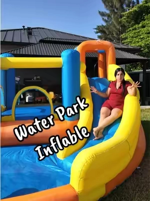#inflatablewaterpark #waterpark #kids #poolparty #TikTokshopbacktoschool @Aosom LLC  