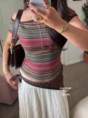 #stripedtop #offshouldertop #cidertop #cider 
