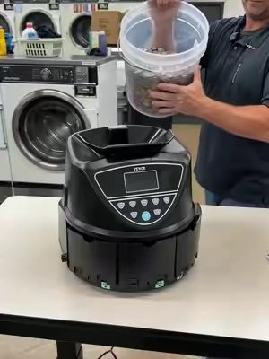 Stop counting coins by hand .This VEVOR sorter blasts 2000 coins FAST 💰 #backtoschool #coinsorter #VEVOR #fyp #coin
