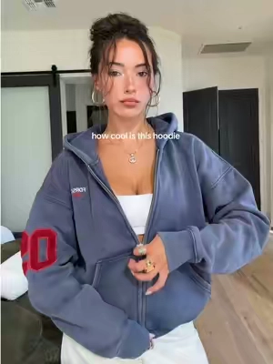 wearing a medium 