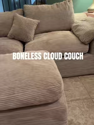 #bonelesscouch #cloudcouch #modularcouch #couchreview #tiktokshophomefinds  