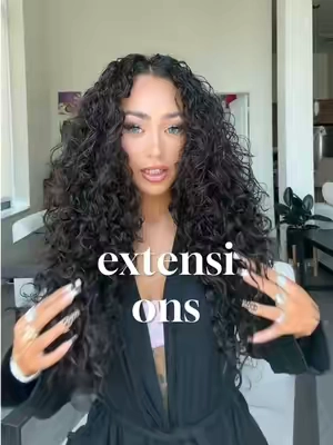 You got to treat your curly hair extensions like your own curly hair. #curlyhairroutine #curlyhair #curlyhairextensions #curlyextensions 