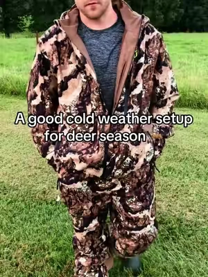 It’s got 8 pockets, adjustable wrist cuffs, side zippers on the pants, a raised back to help keep wind out, a magnetic chest pocket and a safety harness port. Lot of good things built into this one that actually make sense for deer hunting. #deerhunting #deerseason #huntinggear #tidewe #tiktokshop