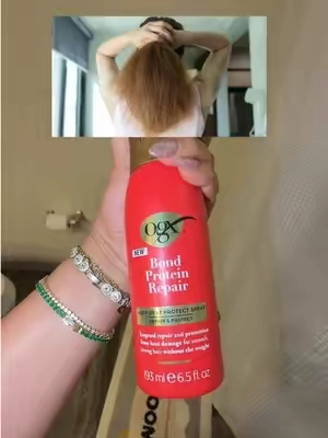 ¿Qué pasa cuando no utilizo protector de calor?  🔥 El uso frecuente de secador, plancha o rizador puede dejar el cabello con apariencia reseca, opaca y más propensa al quiebre.  Por eso incorporé OGX Bond Protein Repair a mi rutina: el spray ayuda a proteger el cabello del calor y el sérum ayuda a sellar y dejarlo más suave, brillante y manejable. ✨💗 #OGX #ProtectorDeCalor #HairCare #CabelloDañado #TikTokShop @OGX Beauty 