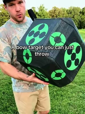 I like this style because you can just throw it out there and wherever it lands you’ve still got a target showing. Vevor also has a square option if you’d rather have that one. #archerytarget #bowhunting #archery #huntinggear #tiktokshop