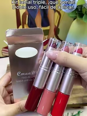Set labial 2en1, ¡está chido!#tiktokshop#fyp #makeuptutorials #tiktokshopstockup #SohoChic