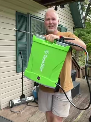 TaskStar 4 Gallon Electric Backpack Sprayer 100PSI Battery Powered #TaskStar #BackpackSprayer #LawnCare #TikTokShopCreatorPicks #BackToSchool @TaskStar store 
