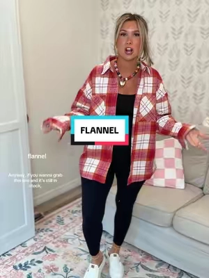 The cutest flannel for fall 😍 #fashion #fyp #fypシ #ttshop #tiktokshopfinds 