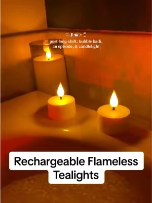no smoke all vibes 🧖🏼‍♀️🧘🏼‍♀️🧴🧼 #tealights #candlelight #bubblebath #flamelesscandle #cozyambience 