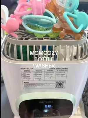 I credit SO much saved sanity and time with newborn twins to this bottle washer 🍼 #momcozy #BottleWasher