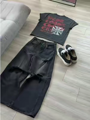 #denimjeans #baggyjeans #denim #streetwearfashion #OOTD The mnml Blowout Rave Denim brings a baggy, oversized fit with large knee blowouts, vintage wash, sanding, whiskering, and distressed detailing throughout. It’s an easy statement piece for streetwear, Y2K outfits, rave fits, and baggy denim looks.  If you’re into that worn-in, oversized denim look, grab your size while it’s still available. (mnml, Blowout Rave Denim, Baggy Jeans, Oversized Jeans, Distressed Denim, Ripped Jeans, Wide Leg Jeans, Rave Denim, Vintage Wash Jeans, Y2K Fashion, Men’s Streetwear, Streetwear Jeans, Baggy Outfit, Rave Outfit, Casual Men’s Fashion, OOTD, Outfit Inspiration, Trendy Men’s Clothing, outfit of the day.)