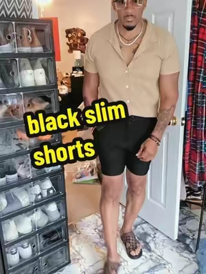 slim fit shorts with amazing comfort stretch breathable and professional looking #slimfitshorts #blackshorts #professionalshorts 