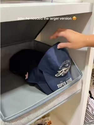 Replying to @LIVIN HELLA GOOD These large stackable hat organizers keep your collection protected, organized, and easy to grab without taking over your closet 🙌🏼 #TikTokShop #HatStorage #ClosetOrganization #OrganizationHacks #HomeFinds 