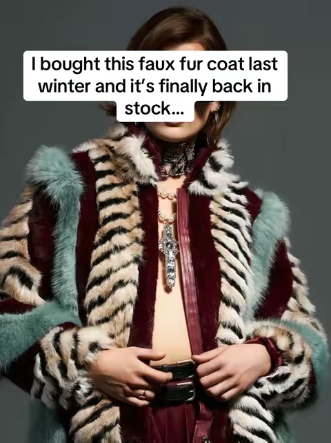 When I tell you this jacket is EVERYTHING. I love the baby blue and burgundy faux fur, it’s so luxe and soft, and WARM! Ribs true to size. Don’t let it sell out again! Grab it! @AKIRA #akira #fauxfur #fauxfurcoat #fauxfurjacket #furjackets 