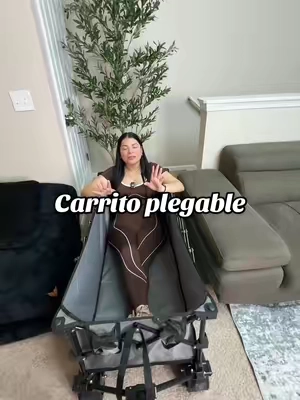 【Rebajas de verano】Sweetcrispy Wagon Carro plegable 440 libras Plegable Extra largo de servicio pesado con ruedas, carrito de comestibles de almacenamiento portátil para acampar, compras, deportes, playa, jardín #TikTokshopbacktoschool #carritoplegable #tiktokshopcreatorpicks 