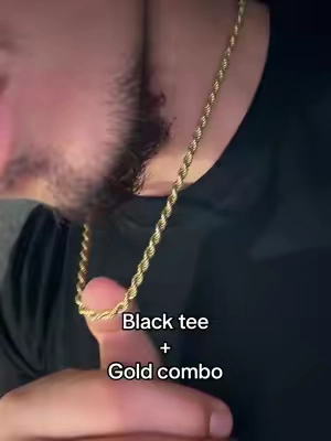 Didn’t even know Gld was on here 😭 #gld #goldchain #blacktee #TikTokshopbacktoschool 