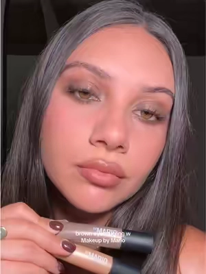Obsessed w this eye look!! Using shades Plum Pewter and Honey Crystal of the new shimmer shadows ✨ @Makeup By Mario #makeupbymario #eyeshadowtutorial #eyemakeuptutorial 