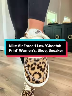 8/16 Nike Air Force 1 Low 'Cheetah Print' Women's, Shoe, Sneakers #TiktokShopCreatorPicks #TikTokshopbacktoschool 
