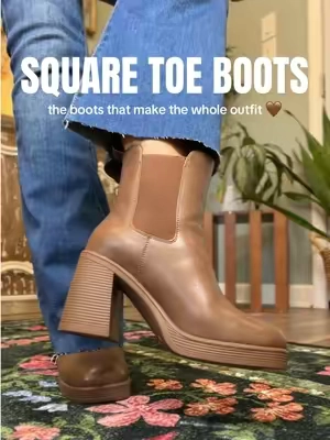 Fall boots that go with EVERYTHING 🤎🍂 Comfy, cute & they run true to size! #fallboots #chelseaboots #bootseason #platformboots #tiktokshopcreatorpicks   