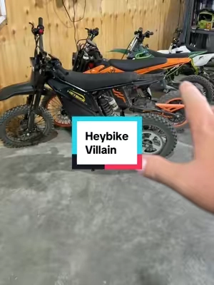 Best e moto in my lineup. @Heybikesports #heybikesports #heybikevillain #edirtbike #pitbike 