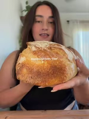 starting sourdough felt so much less intimidating with Eve 🤍 she was simple to activate, and this is how my second loaf turned out! if you’ve been wanting to try sourdough but don’t know where to begin, this is such an easy starting point ✨🍞 #sourdoughstarter #sourdoughbeginner #homemadebread #sourdoughtiktok #breadmaking