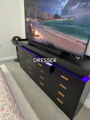 Replying to @Miguel A. Mueble para television mueble para organizar la ropa gavetero dresser mueble con espacio completamente de madera #dresser #drawerdresser #tvstand #TikTokshopbacktoschool 