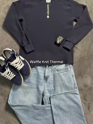 This shakawear thermal>> #fyp #fashioninspo #thermal #waffleknit #longsleeve