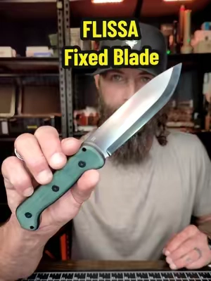 The FLISSA fixed blade is an absolute beast! 4.25” D2 steel, full tang construction, and 7.3 oz of solid outdoor-ready gear. #FLISSA #FixedBlade #D2Steel #OutdoorGear #EDC