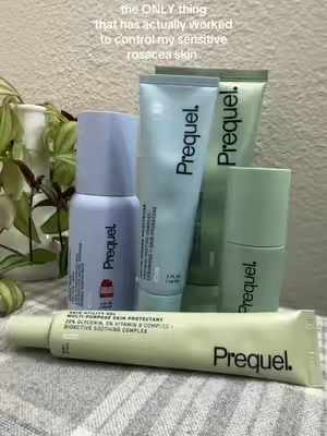if you habe rosacea, I’m begging you to try these products by @Prequel  this is the only routine that is actually working for me!  #rosacea #rosaceaskincare #prequel #sensitiveskincare #sensitiveskin 