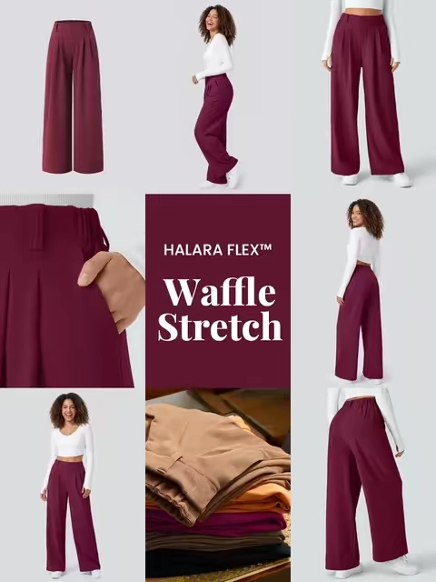 One pull-on and suddenly my waist looks cleaner, my legs look longer, and my whole outfit feels more expensive ✨🖤 Claim your flattering pair!#WideLegTrousers #StretchPants #ComfyPants #DailyPants #WorkPants #LinenPants #JoggerPants