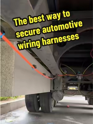 The best way to secure automotive wiring harnesses! #tools #cartools #auto #DIY#fyp  